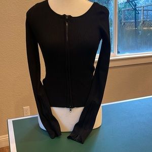 Stretchy zip up shirt